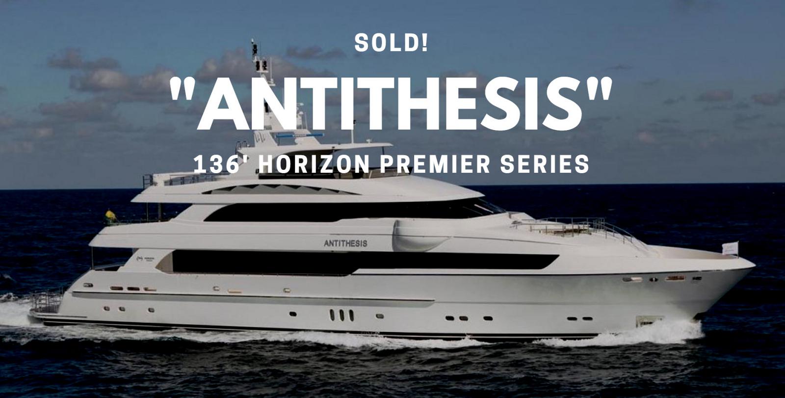 Photo of Horizon 136' Motor Yacht Antithesis Sold By United Broker Greg Graham