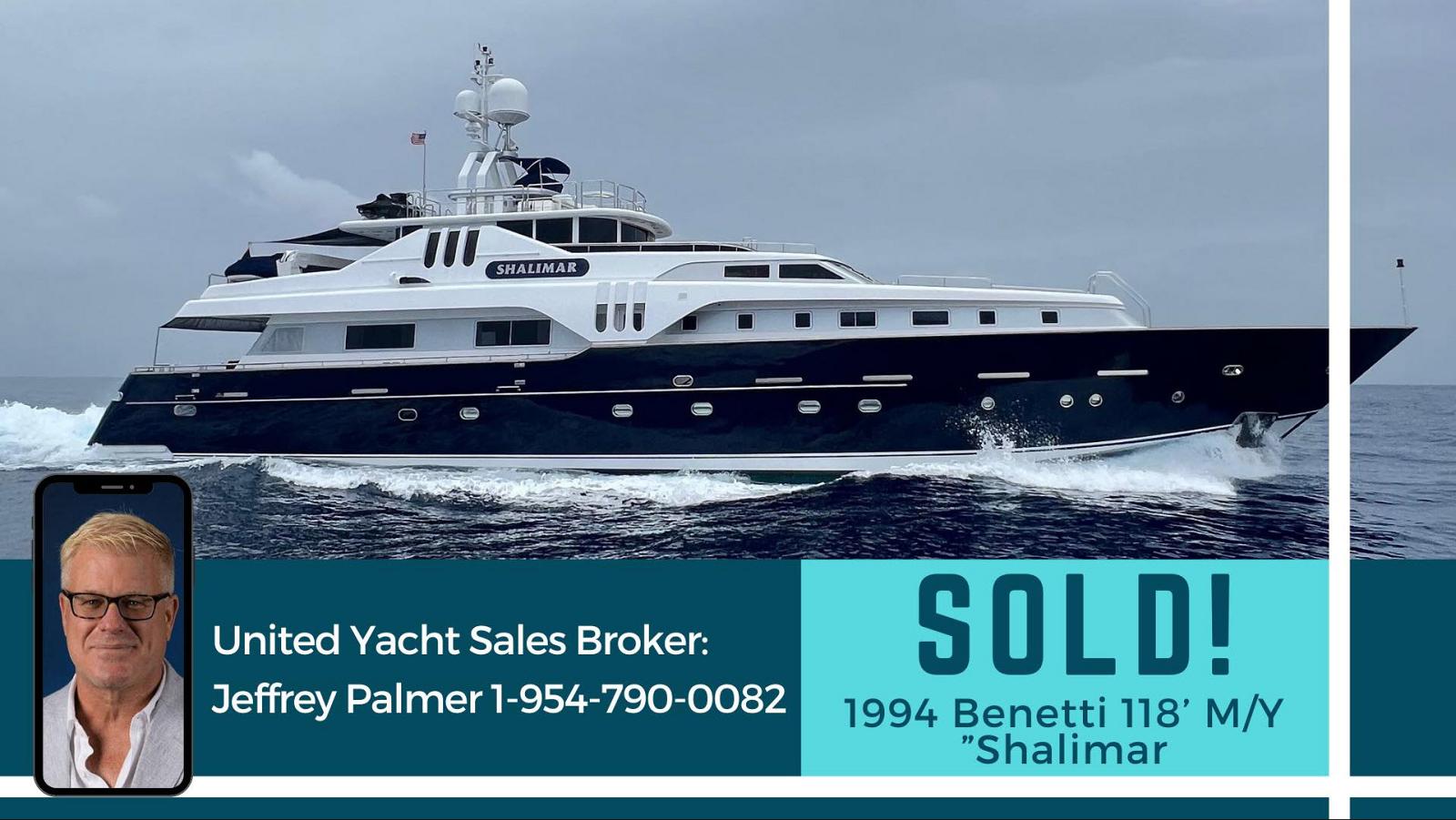 Photo of Benetti 118 Motor Yacht SHALIMAR Has Been Sold