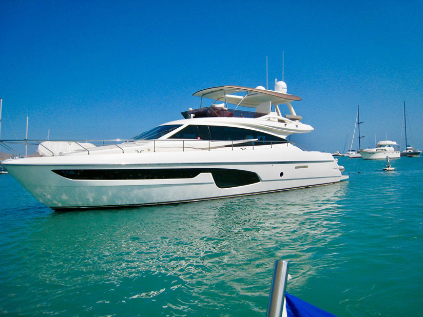 used ferretti yachts for sale